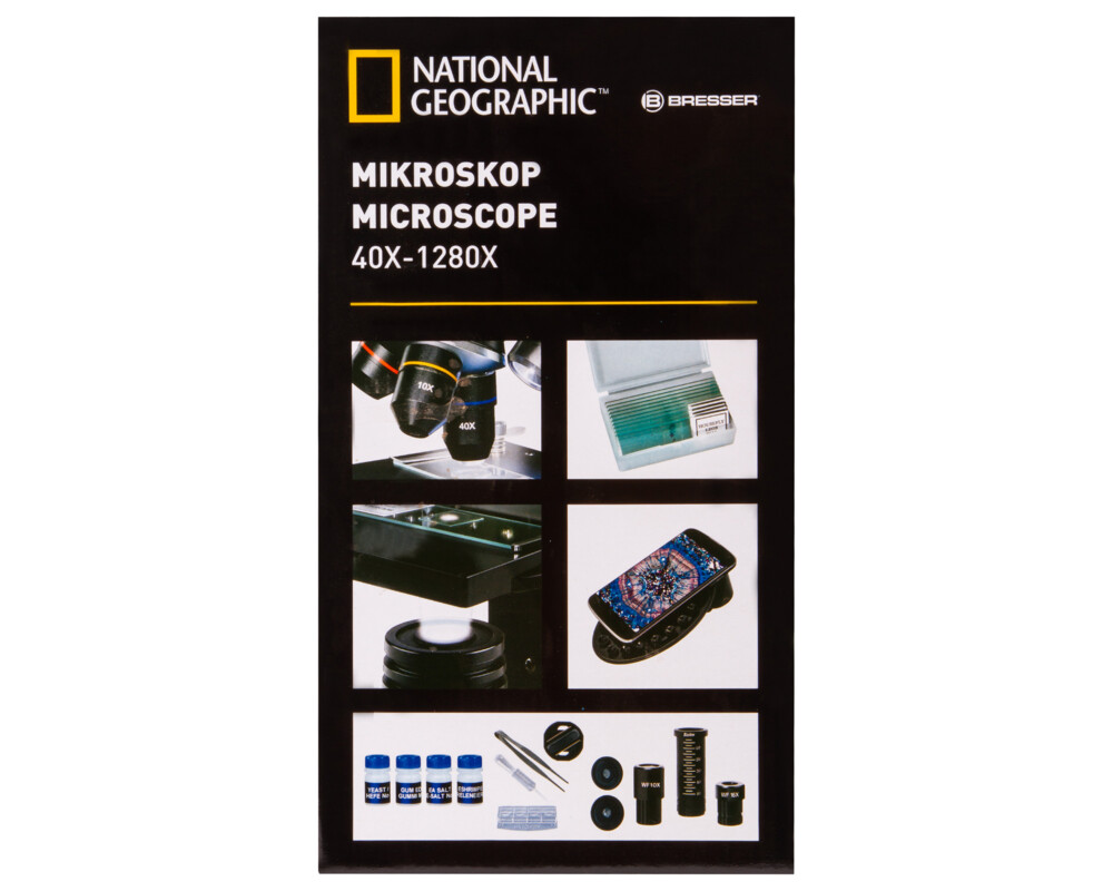 Микроскоп Bresser National Geographic 40x–1280x с адаптер за смартфон 66