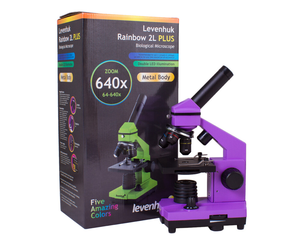 Микроскоп Levenhuk Rainbow 2L PLUS 10