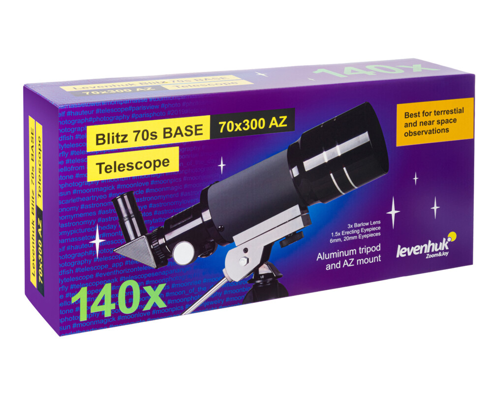 Телескоп Levenhuk Blitz 70s BASE 33 Телескоп Levenhuk Blitz 70s BASE 33