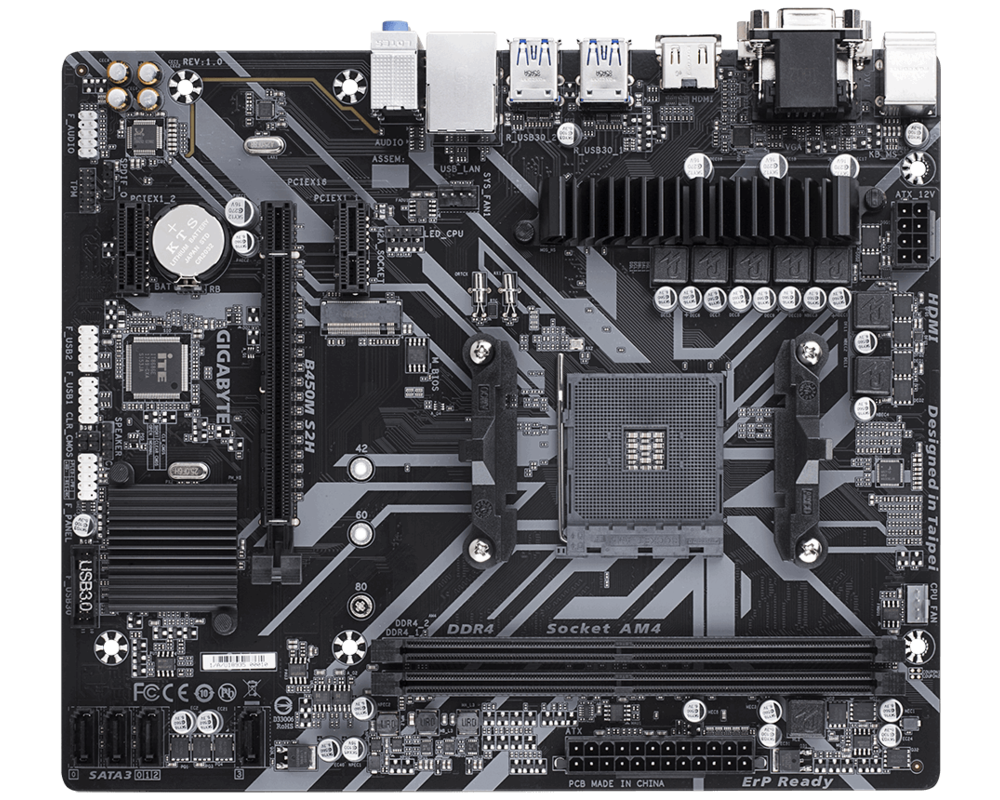 Дънна платка Gigabyte B450M S2H 2