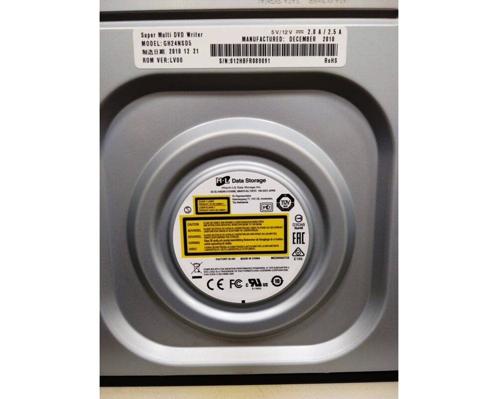 Оптично устройство Hitachi-LG GH24NSD1 Internal DVD-RW S-ATA 5