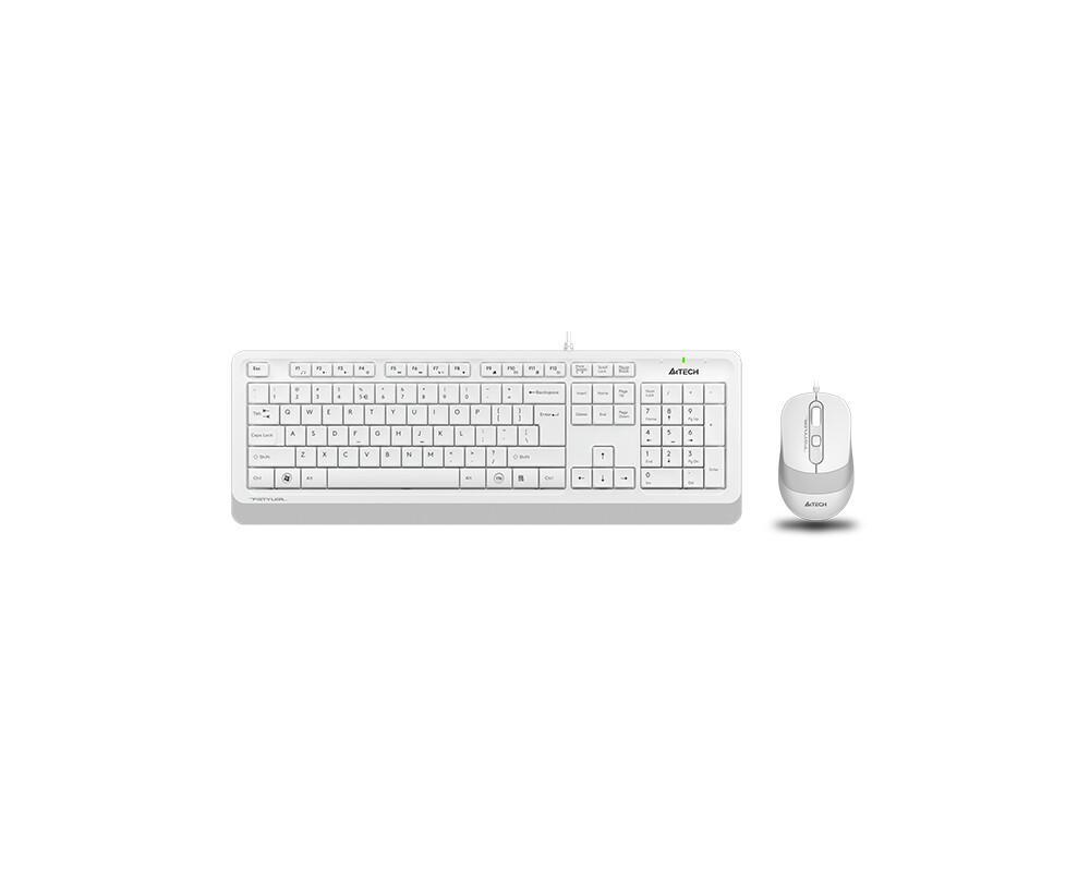Клавиатура Комплект клавиатура и мишка A4TECH Fstyler F1010, Бял 2
