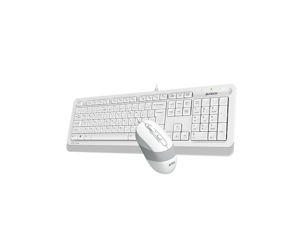 Клавиатура Комплект клавиатура и мишка A4TECH Fstyler F1010, Бял 4