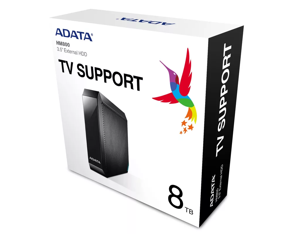 Твърд диск EXT 8TB 3.5 ADATA HM800 USB3.2 4