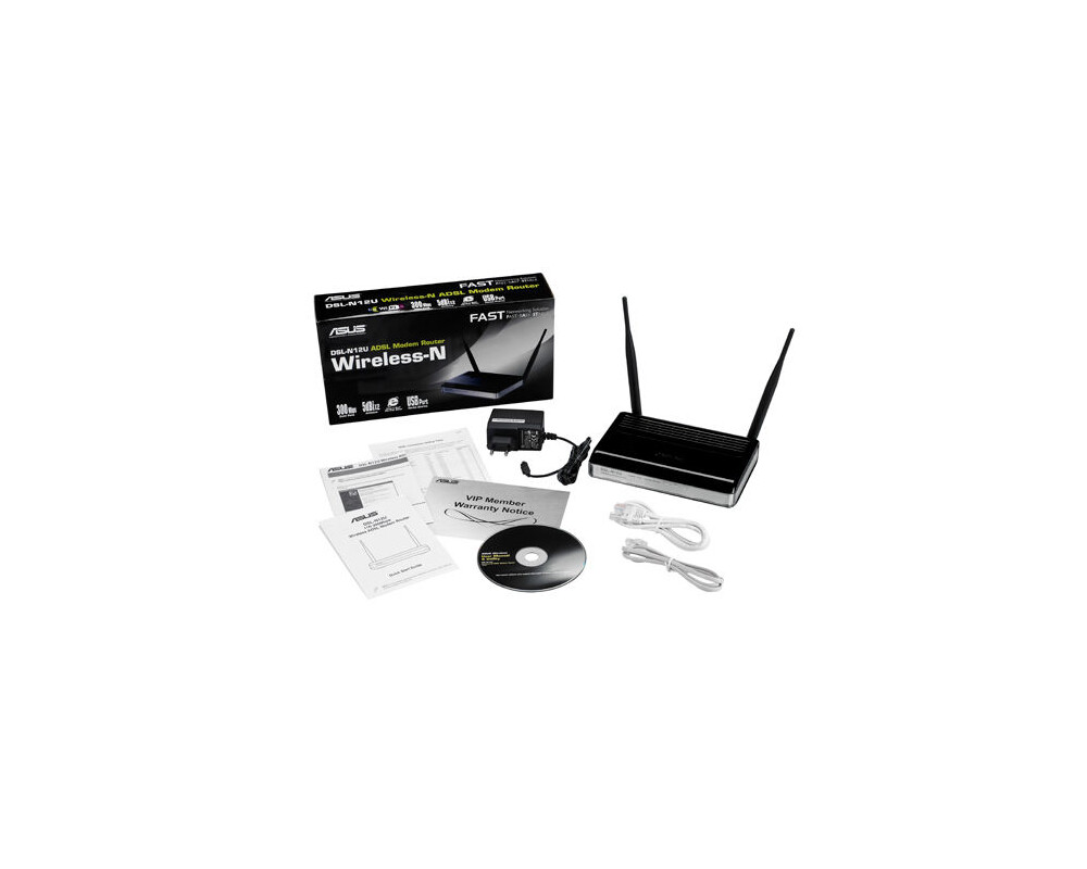 Рутер ASUS DSL-N12U ADSL WL N 3