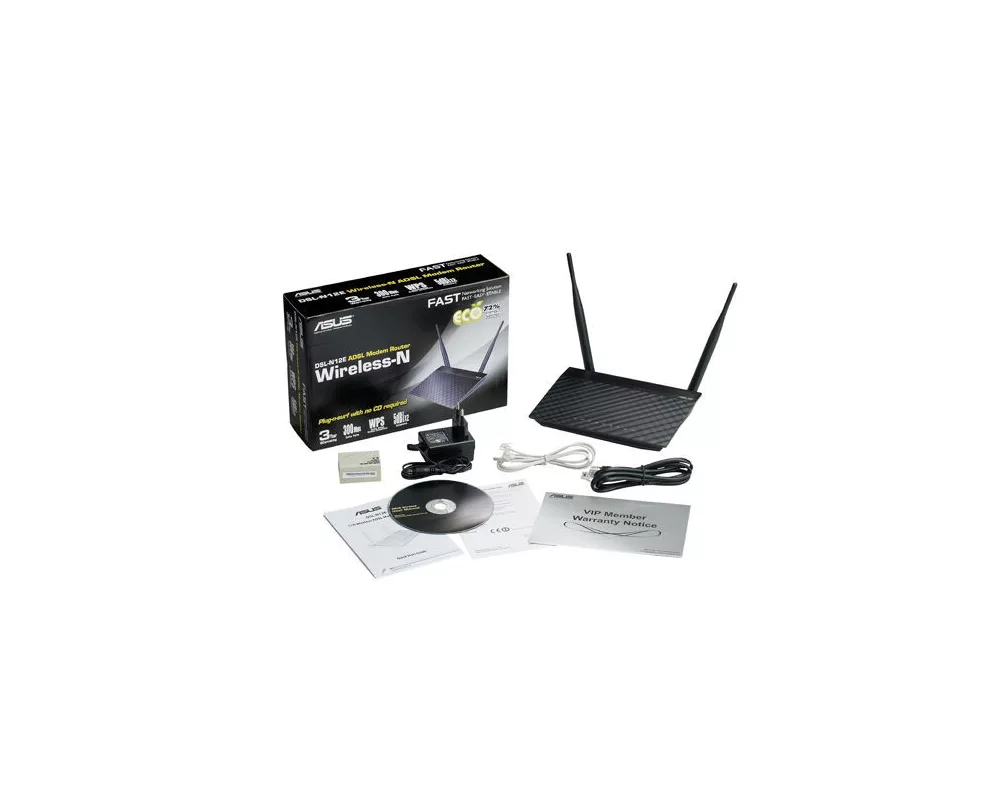 Рутер ASUS DSL-N12E ADSL WL N 3