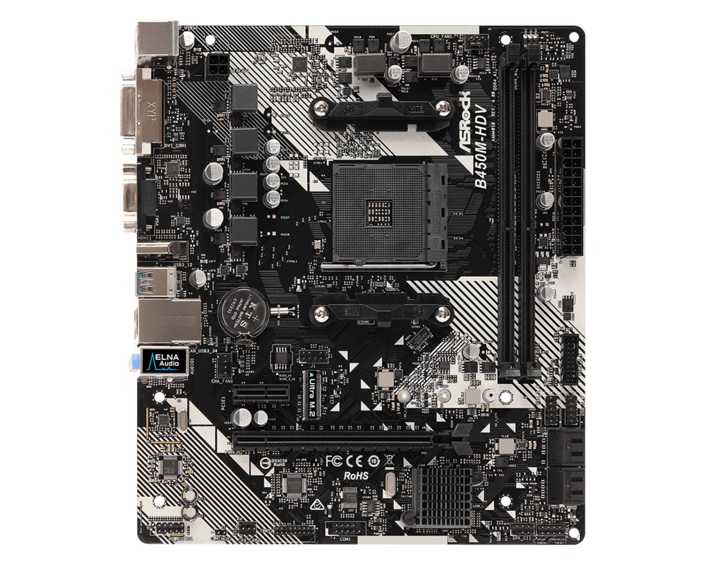Дънна платка ASRock B450M-HDV R4.0 2