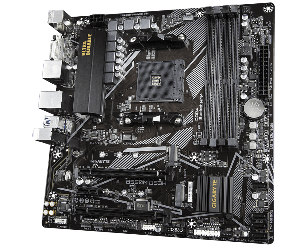 Дънна платка GIGABYTE B550M DS3H 3