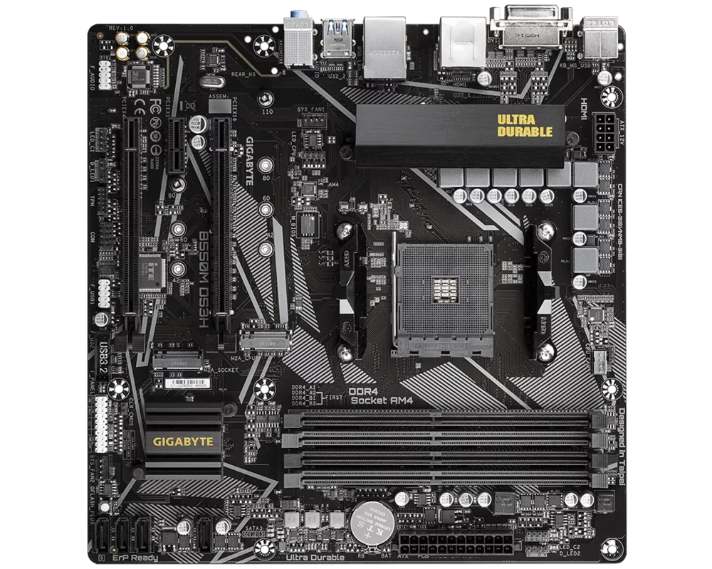 Дънна платка GIGABYTE B550M DS3H 2