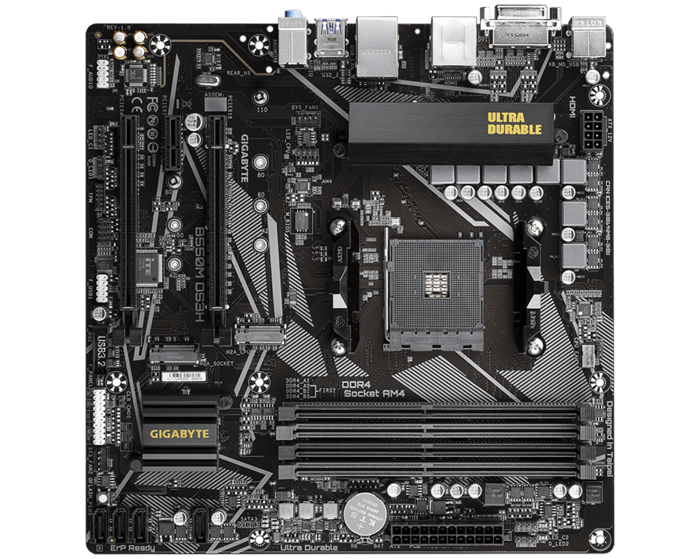 Дънна платка GIGABYTE B550M DS3H 2