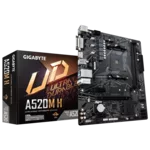 <span>Дънна платка</span> Gigabyte A520M H <span class='catalog-num-in-name'>A520M H 1.2</span> - 