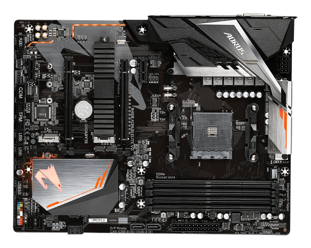 Дънна платка GB B450 AORUS ELITE V2 /AM4 2