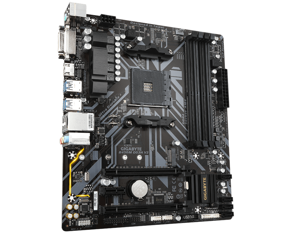 Дънна платка GB B450M DS3H V2 / AM4 2