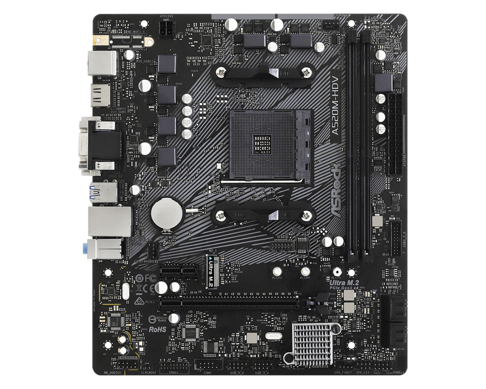 Дънна платка ASROCK A520M-HDV 5