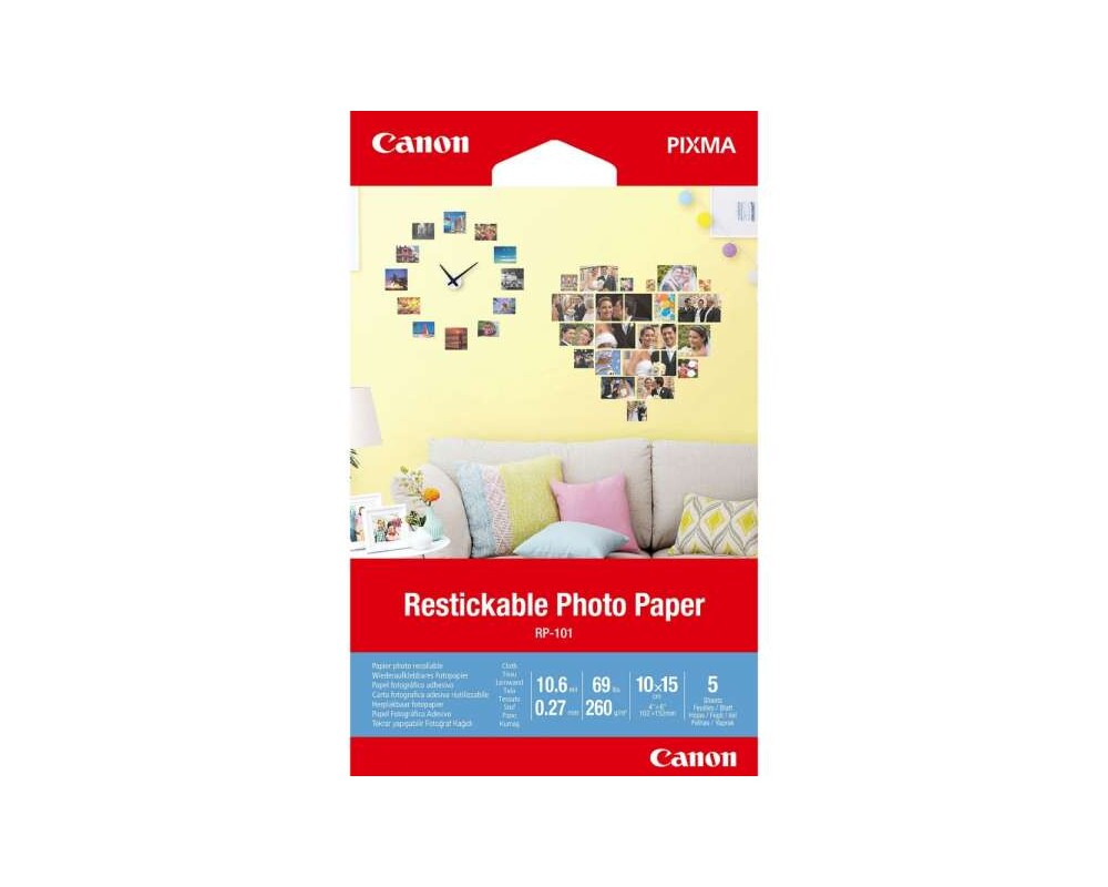 Хартия CANON RESTICKABLE PHOTO PAPER RP-101 2