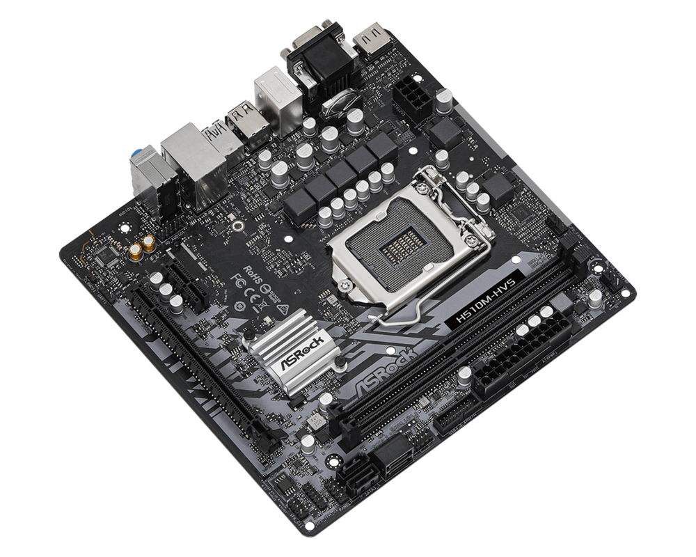 Дънна платка ASROCK H510M-HVS LGA 1200 DDR4 4xSATA 1xHDMI mATX MB 6