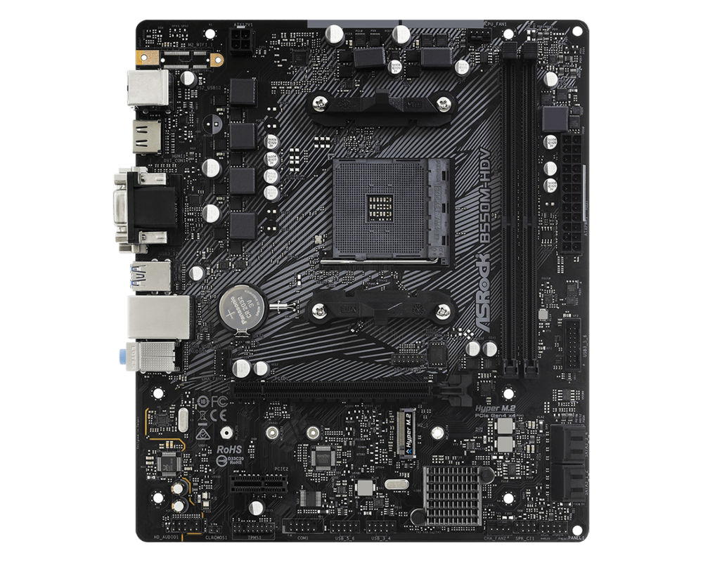 Дънна платка ASROCK B550M-HDV /AM4 2