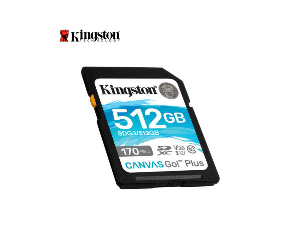 Флаш карта KINGSTON 512GB SDXC Canvas Go Plus 170R C10 UHS-I U3 V30 2