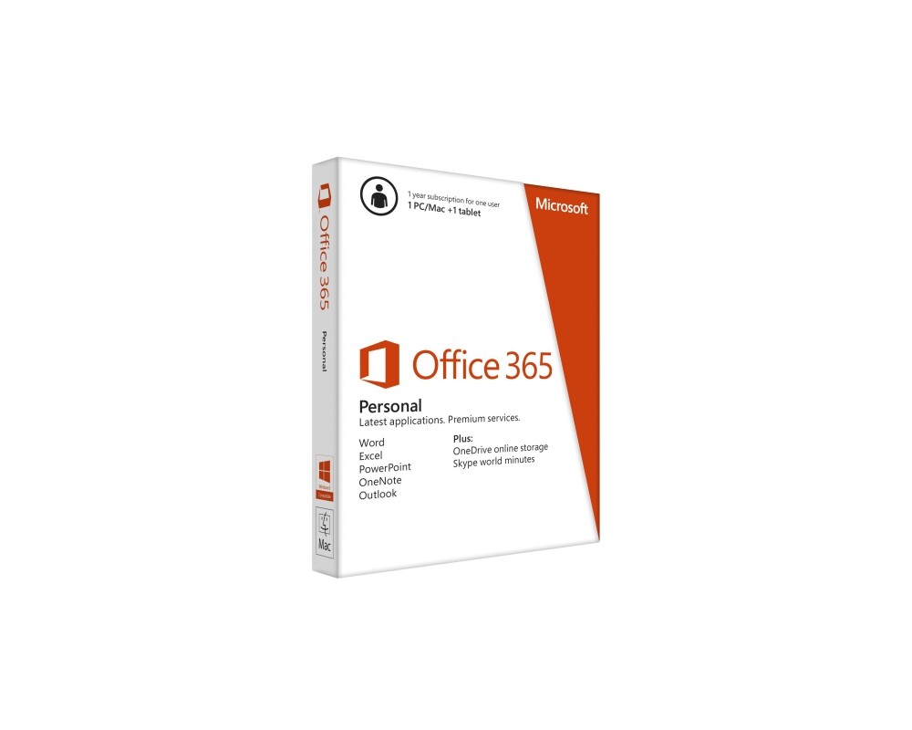 Офис програма Microsoft 365 Personal English EuroZone Subscr 1YR Medialess P8 4