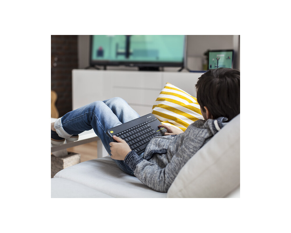 Клавиатура LOGITECH K400 PLUS WL TOUCHPAD 2