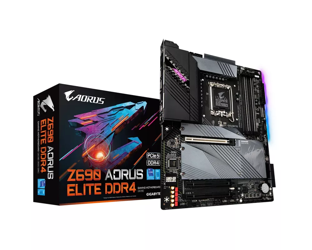 Дънна платка GIGABYTE Z690 AORUS ELITE LGA 1700 DDR4 3xM.2 6xSATA 1xHDMI 1xDP ATX MB 12
