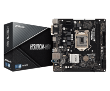  ASROCK H310CM-HDV LGA1151 DDR4 2666 4 SATA3 DVI-D D-Sub HDMI 295132 H310CM-HDV на топ цена - PIC.bg