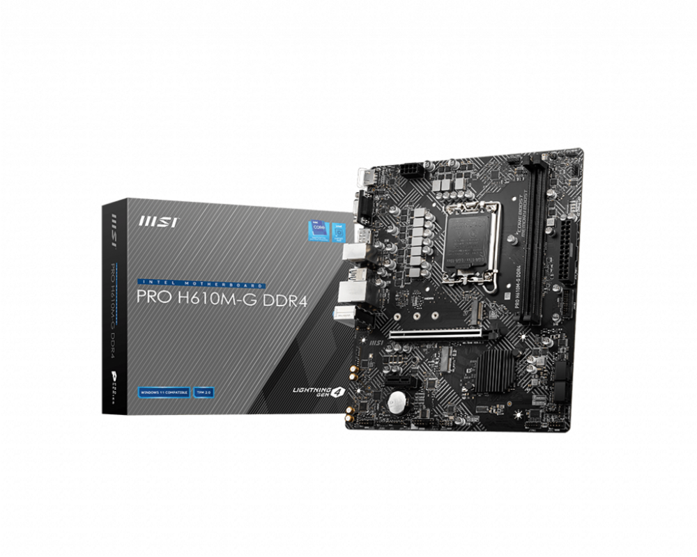 Дънна платка MSI PRO H610M-G DDR4