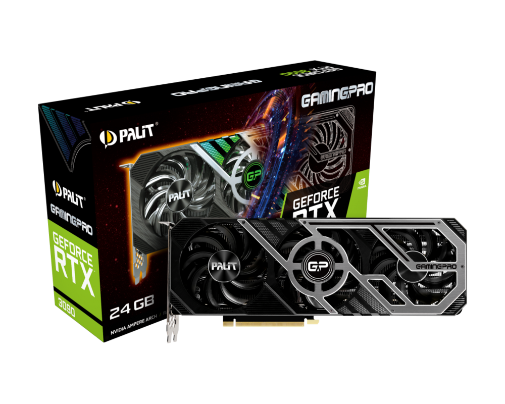 Видеокарта PALIT RTX3090 GamingPro 24GB GDDR6X 384bit 3xDP 1xHDMI 12