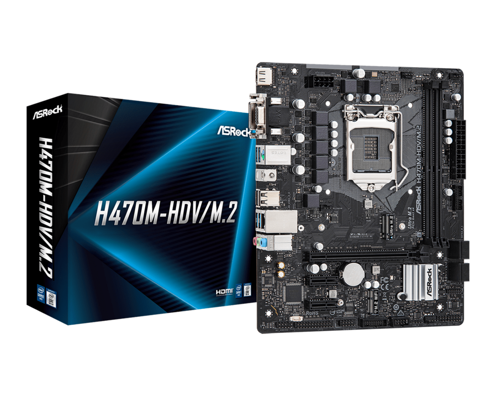 Дънна платка ASROCK H470/M2 3