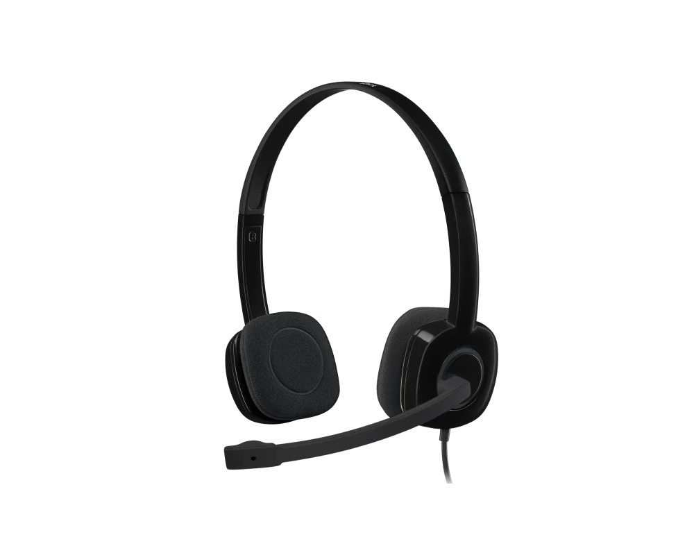 Слушалки LOGITECH H151 Wired Stereo Headset - BLA... 2