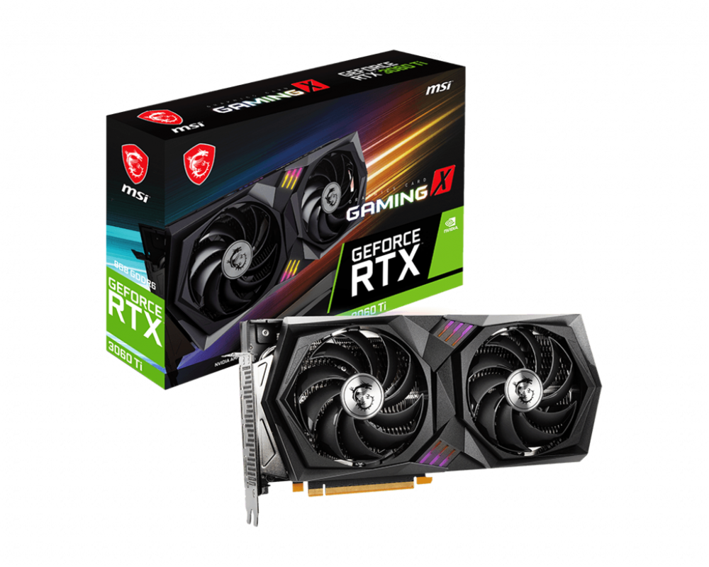 Видеокарта MSI GeForce RTX 3060 Ti GAMING X LHR 8GB GDDR6 2
