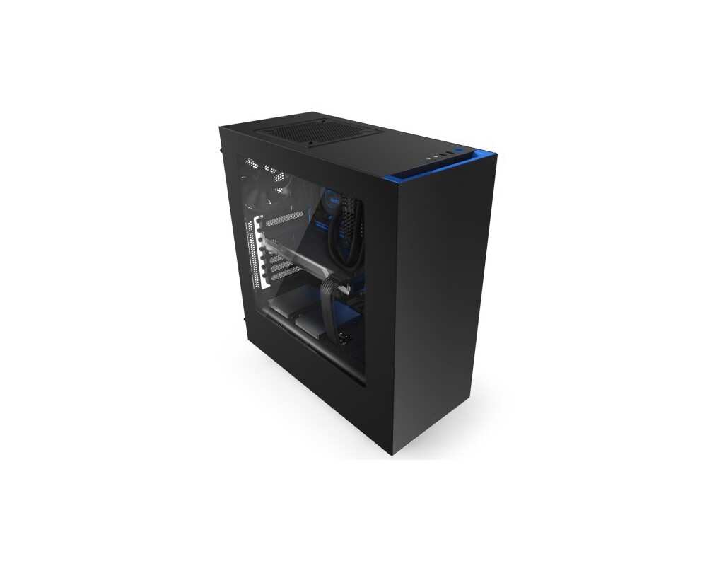 Кутия NZXT SOURCE 340MB-GB MID Tower Black/Blue 2