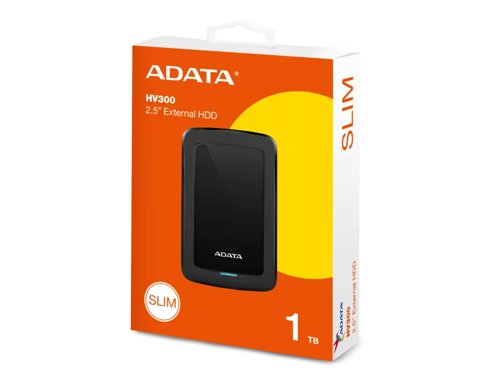Твърд диск EXT 1TB ADATA HV300 USB3.1 BLK 5
