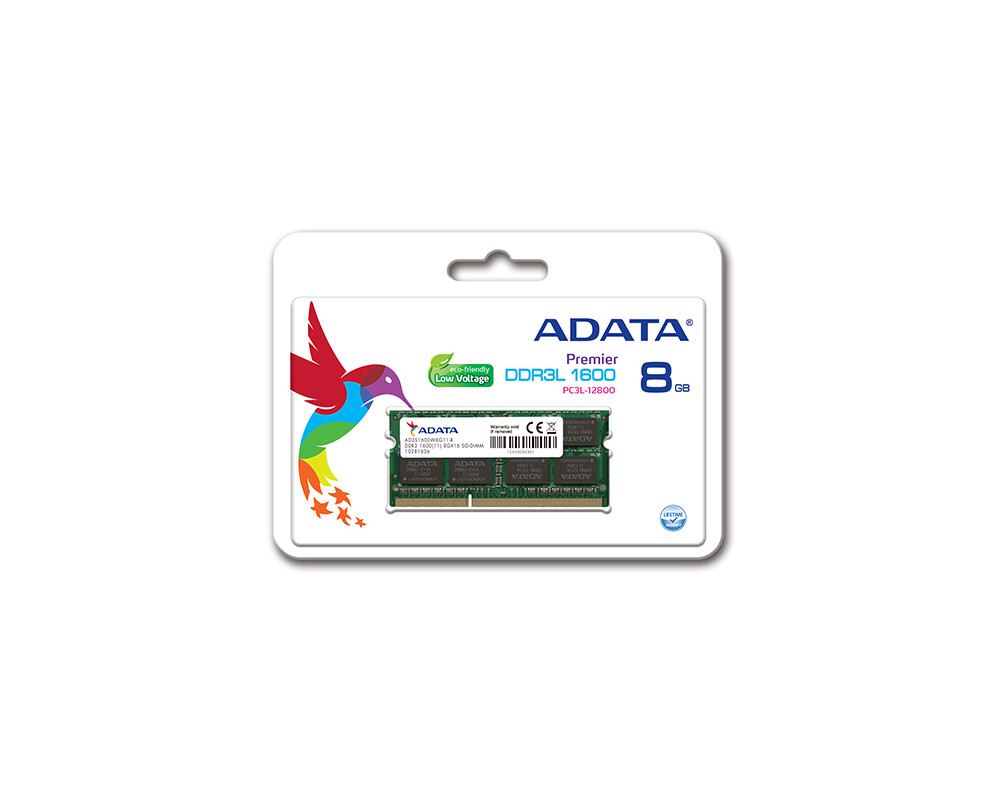 Памет 8G DDR3L 1600 ADATA SODIMM