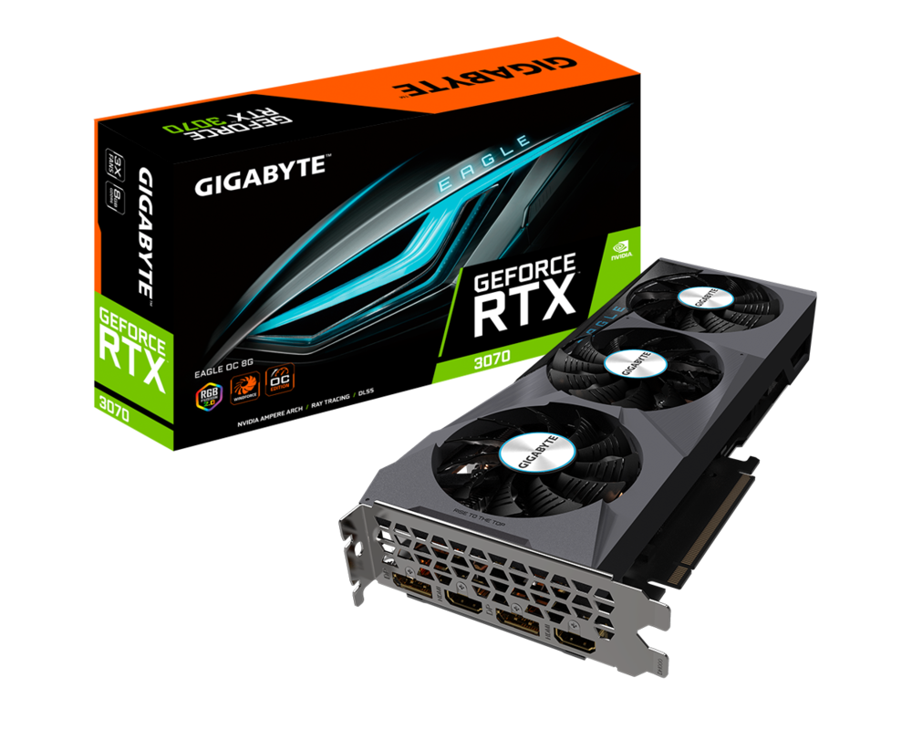 Видеокарта Gigabyte GeForce RTX 3070 EAGLE OC 8GB GDDR6 (rev. 2.0) 4