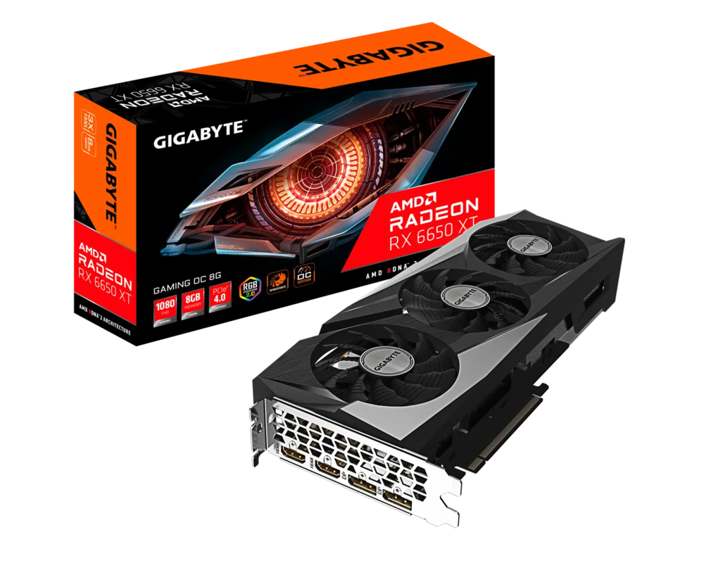 Видеокарта Gigabyte Radeon RX 6650 XT GAMING OC 8GB GDDR6 2