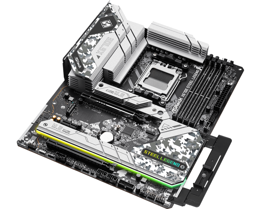 Дънна платка ASROCK X670E STEEL LEGEND, Socket AM5, ATX, 4xDDR5 10