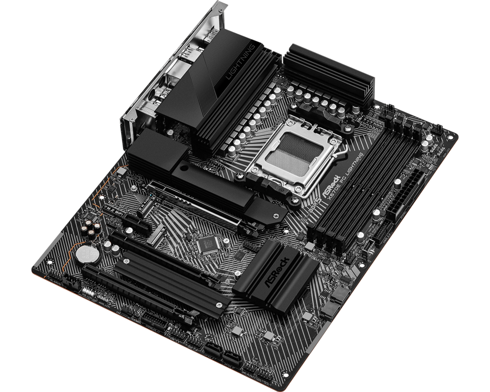 Дънна платка ASROCK X670E PG Lightning, Socket AM5, ATX, 4xDDR5 10