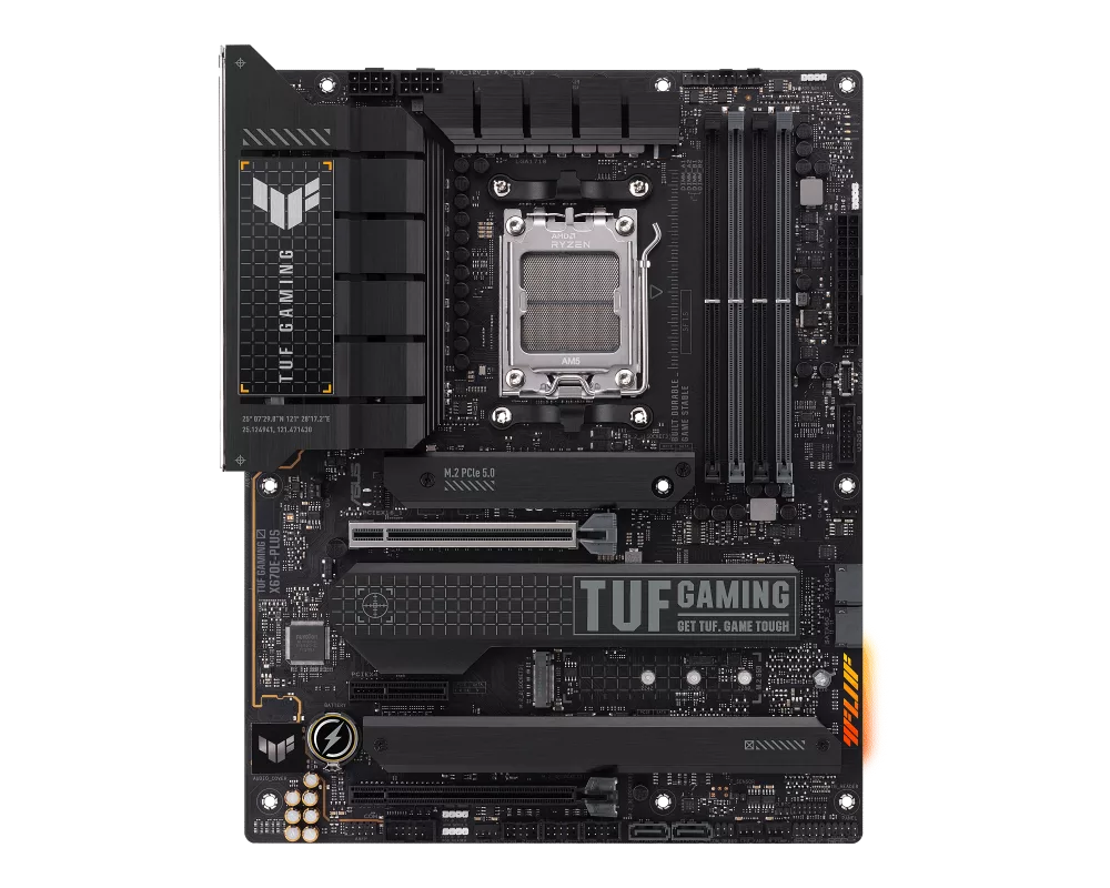 Дънна платка ASUS TUF GAMING X670E-PLUS, AM5, DDR5, PCIe 5.0 7