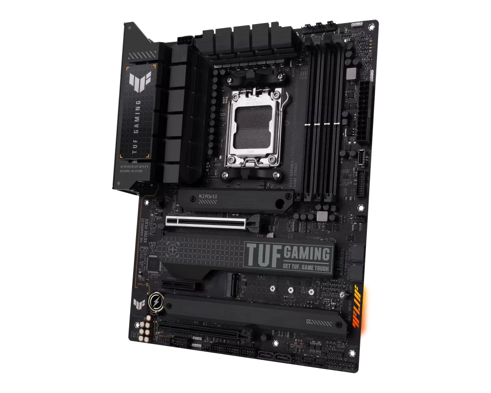 Дънна платка ASUS TUF GAMING X670E-PLUS, AM5, DDR5, PCIe 5.0 8