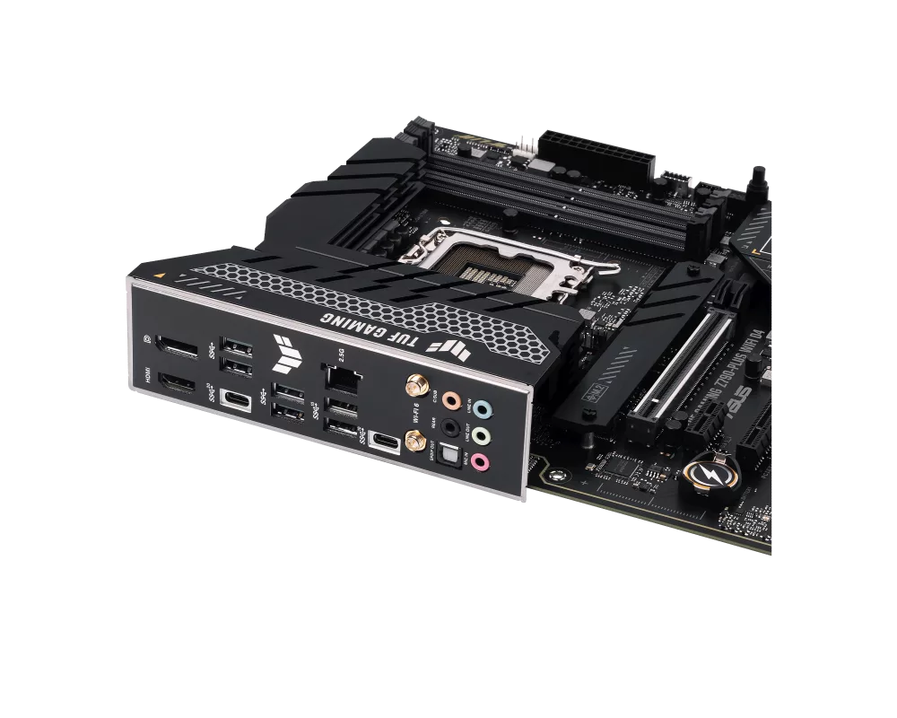 Дънна платка ASUS TUF GAMING Z790-PLUS WIFI D4, LGA 1700, PCIe 5.0, ATX, Wi-Fi 6, AURA Sync RGB 13