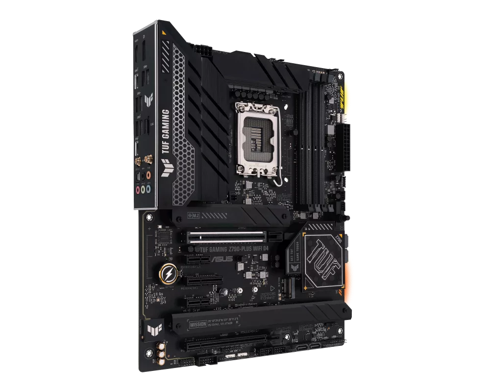 Дънна платка ASUS TUF GAMING Z790-PLUS WIFI D4, LGA 1700, PCIe 5.0, ATX, Wi-Fi 6, AURA Sync RGB 11
