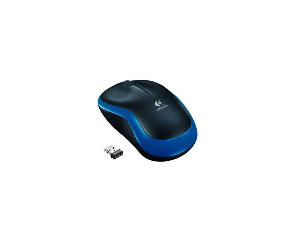 Мишка LOGITECH M185 WL/NB/BLACK+BLUE 2