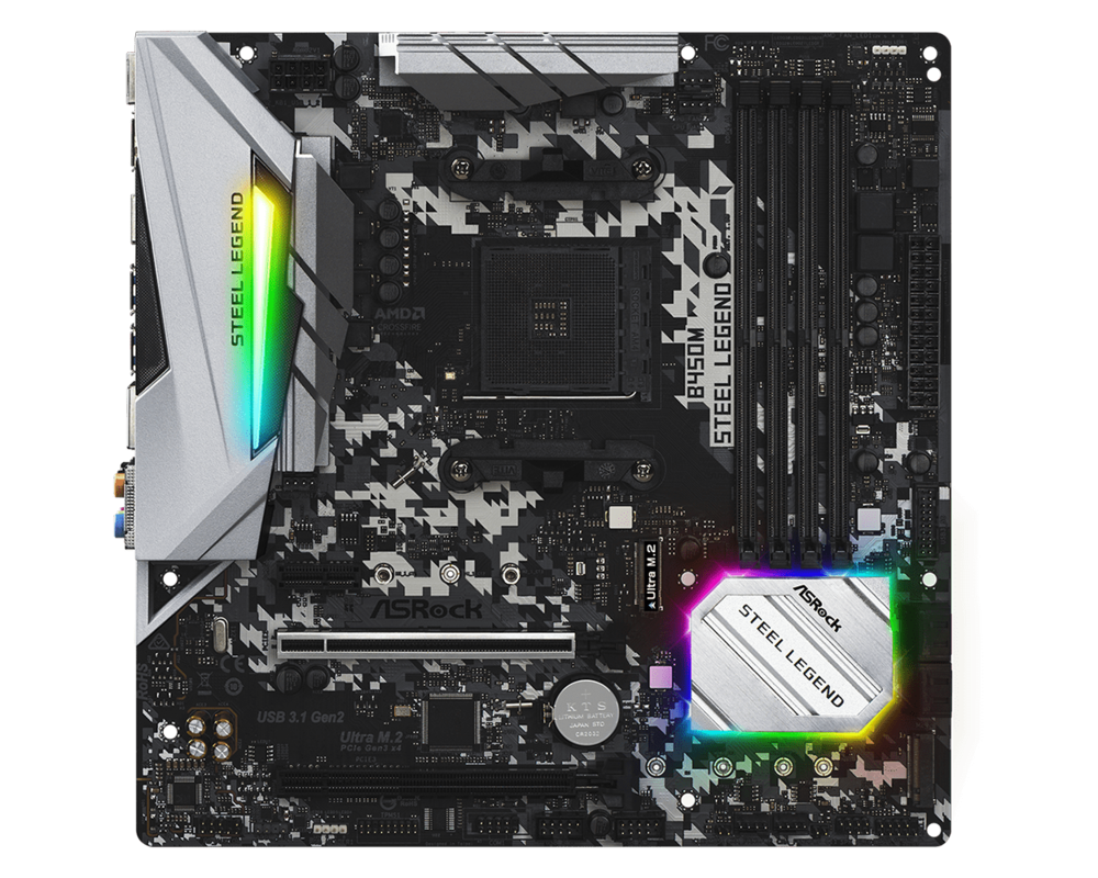 Дънна платка ASROCK B450M STEEL LEGEND 5