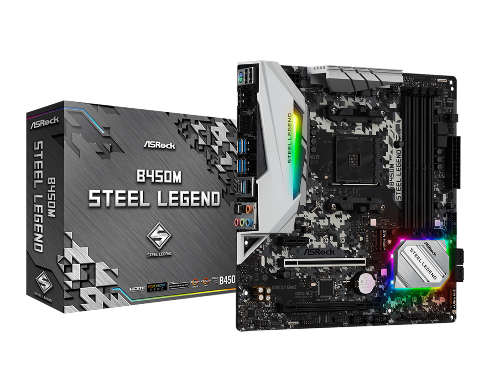 Дънна платка ASROCK B450M STEEL LEGEND 4