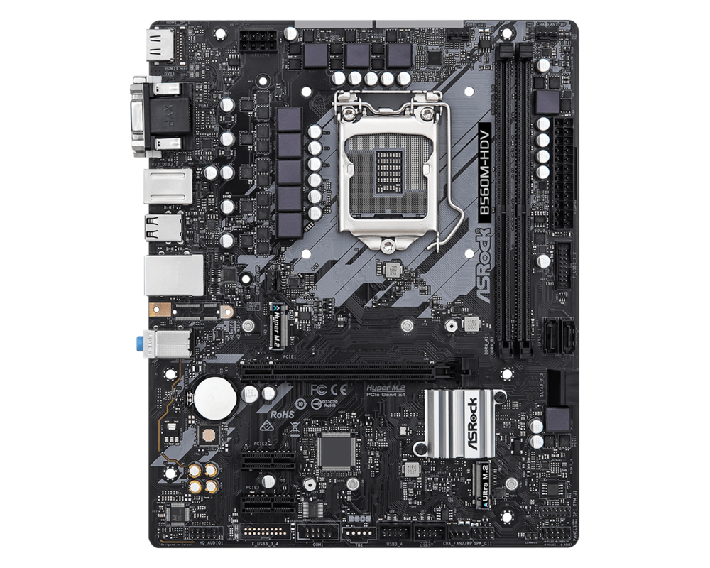 Дънна платка ASROCK B560M-HDV R2.0 /LGA1200 2