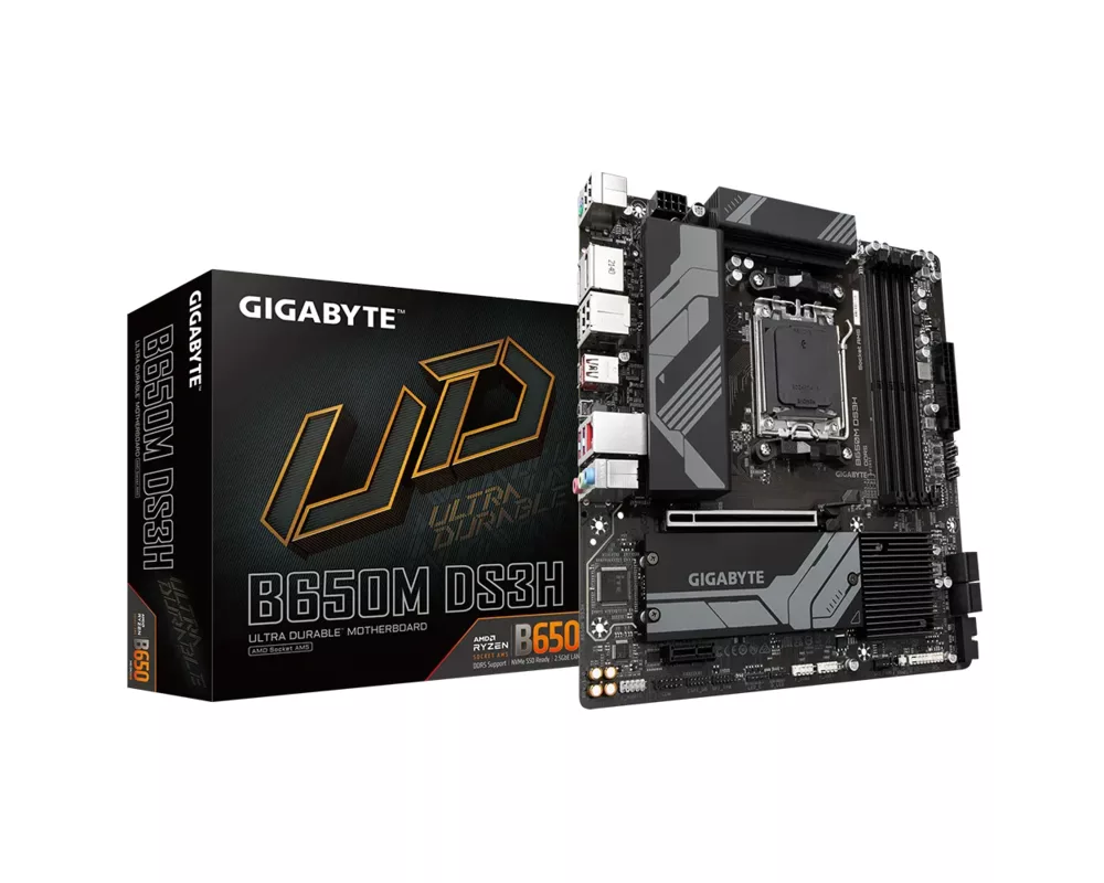 Дънна платка GIGABYTE B650M DS3H socket AM5 6