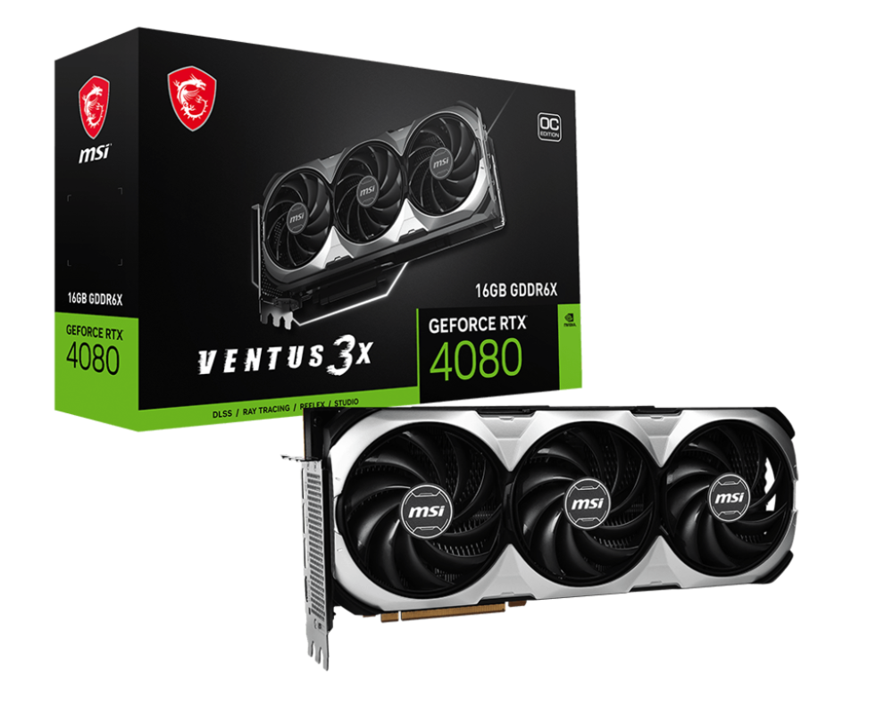Видеокарта MSI GeForce RTX 4080 VENTUS 3X OC 16GB GDDR6X 2