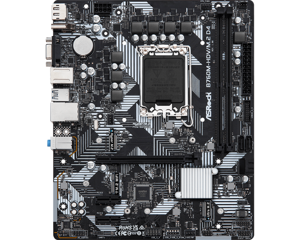 Дънна платка ASROCK B760M-HDV/M.2 D4 2