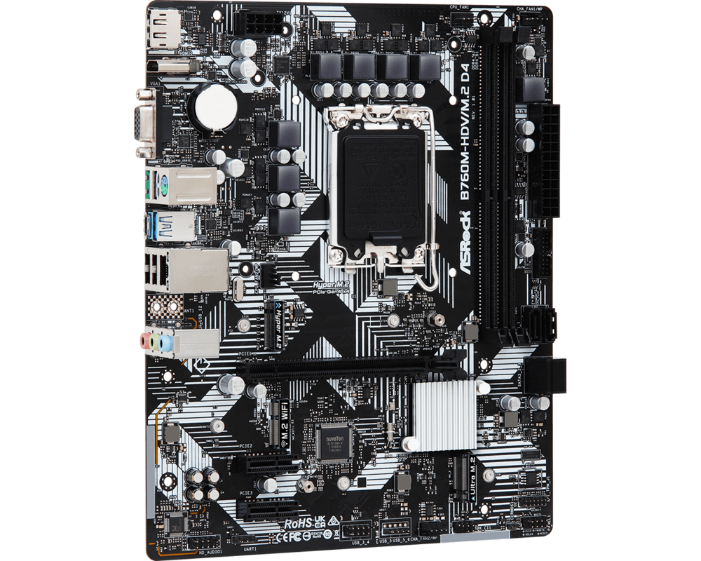 Дънна платка ASROCK B760M-HDV/M.2 D4 4